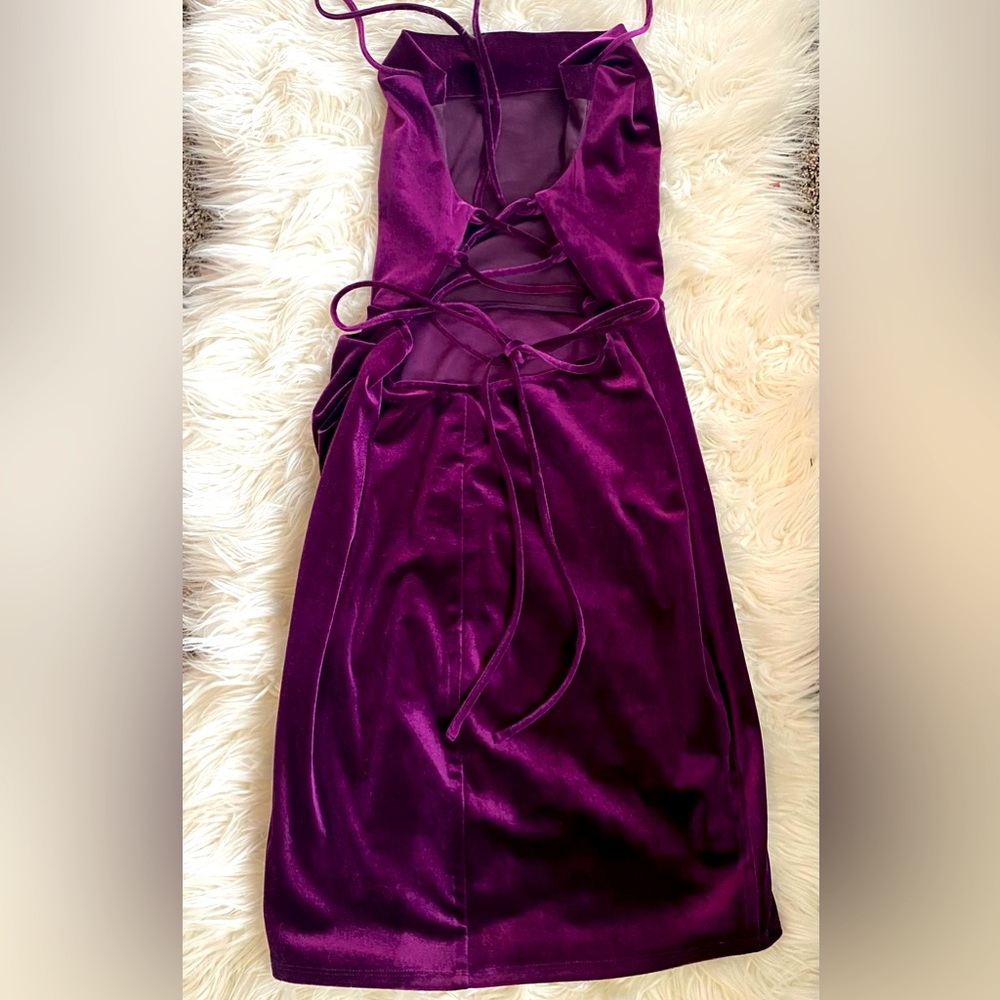 Rich deep purple dress